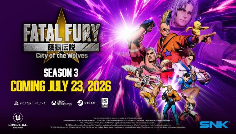 شركة SNK تكشف رسمياً عن الموسم الثالث للعبة Fatal Fury