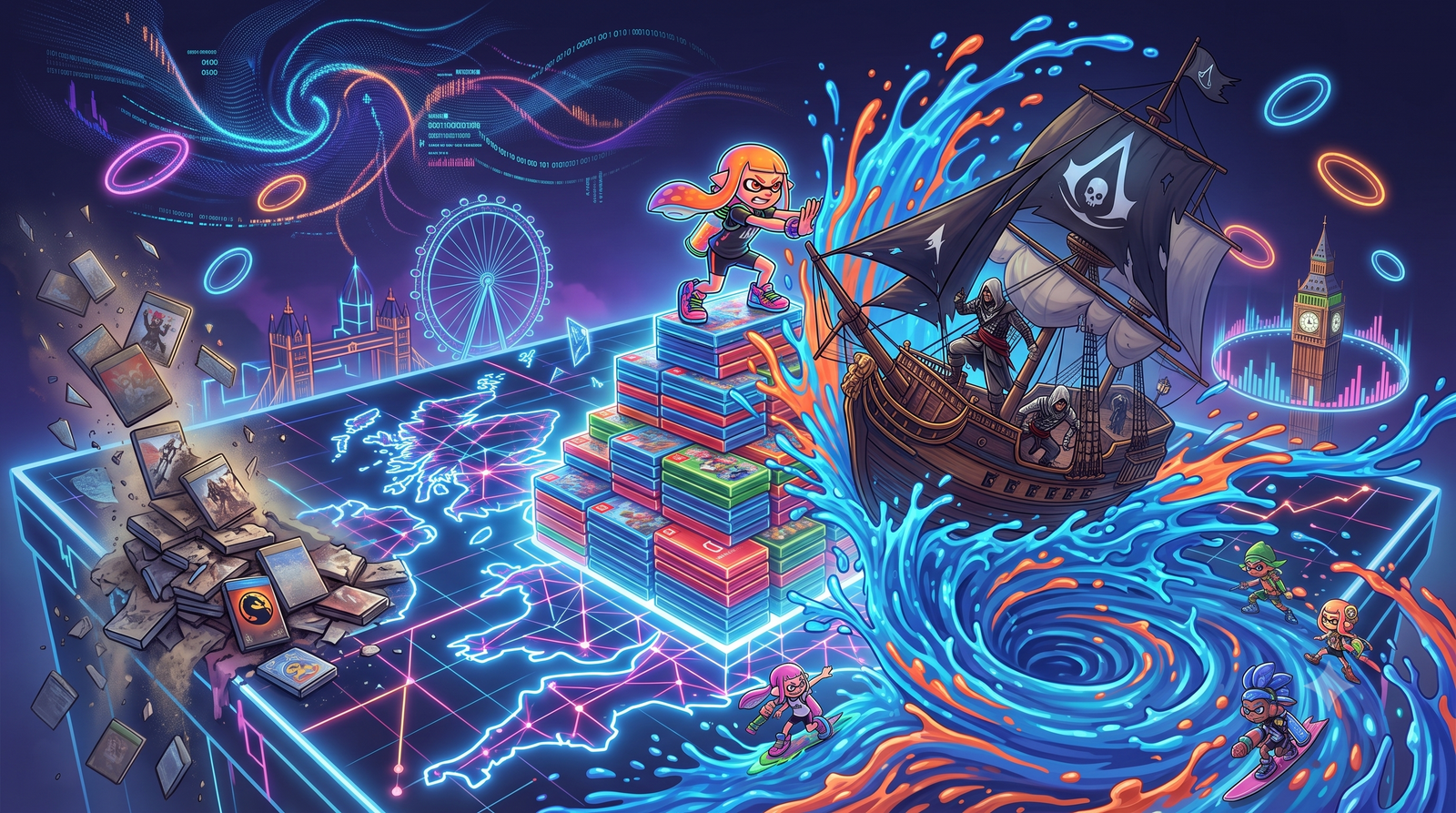 مبيعات بريطانيا: لعبة Splatoon Raiders تكتسح الصدارة وتزيح Assassin's Creed عن العرش