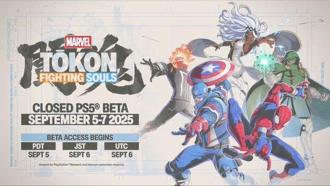 بيتا مغلقة للعبة MARVEL Tokon: Fighting Souls في سبتمبر على PS5