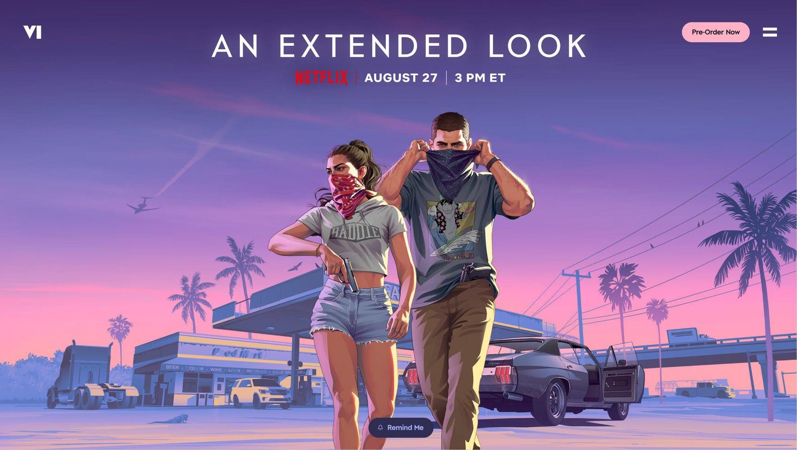 استعراض جديد للعبة GTA 6 يُعرض على Netflix