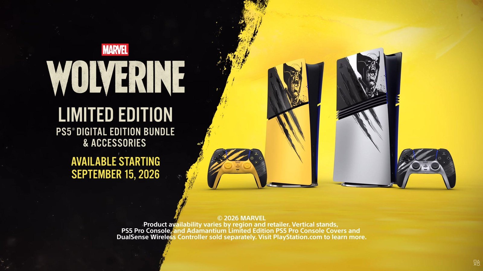 Sony تكشف عن إصدار PS5 ويد DualSense بتصميم Marvel’s Wolverine